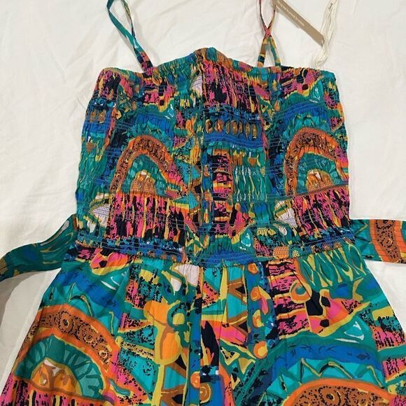 CLEOBELLA Sefina Jumpsuit 100% Cotton Multicolor print - Picture 5 of 8